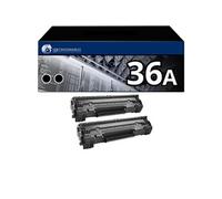 Pack 2 Toners compatible HP 36A noir