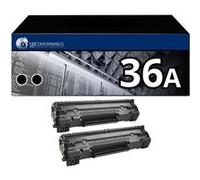 Pack 2 Toners compatible HP 36A noir Noir