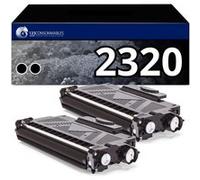 Pack 2 Toners compatibles BROTHER TN-2320 noir Noir G