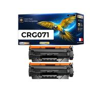 Pack 2 Toners Générique Canon CRG071 Noir 1100 pages compatible i-SENSYS LBP 122dw