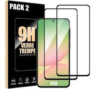 Pack-2 Verre Trempé Intégral pour Samsung Galaxy A56 5G - Protection Antichoc Anti-Rayures avec Bord Noir - E.F.Connection