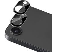 Pack 2 Verre Trempé Protection Objectif Caméra Iphone 16e - Noir, 9h Anti-Rayures Ultra¿Fin 0,02 Mm, Ultra Hd Sans Bulles