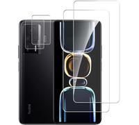 Pack 2 Verres Trempés + 2 Protections Caméra Pour Xiaomi Redmi K60e 5g ¿ 9h Dureté, Ultra Hd, Anti-Rayures, Anti-Traces, Sans Bulles, Installation Facile