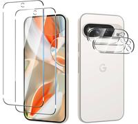 Pack 2 Verres Trempés Écran + 2 Protections Lentille Caméra Pour Google Pixel 9 Pro Xl ¿ 0,26 Mm Hd, Anti-Rayures, Sans Bulles, Compatible Coque