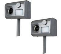 Pack 2 x GARDEN PROTECTOR 3 Répulsif Jardin anti Chien Chat Renard Lapin Fouine Ultrasons wk0055 G