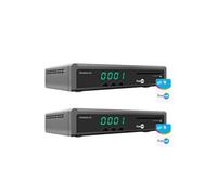 PACK 2 x Récepteur TV Satellite HD + Carte Fransat PC7 (Satellite Eutelsat)