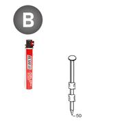 PACK 20° 2,9 X 50 LISSES - 2200 POINTES + 2 GAZ - ALSAFIX - P2029501