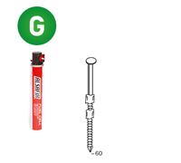 PACK 20° 2,9 X 60 ANNELÉE GALVANISÉE - 2200 POINTES + 2 GAZ - ALSAFIX - P2029606