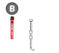 PACK 20° 2,9 X 60 LISSES - 2200 POINTES + 2 GAZ - ALSAFIX - P2029601