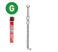 PACK 20° 3,1 X 90 ANNELÉE GALVANISÉE - 2200 POINTES + 2 GAZ - ALSAFIX - P2031906