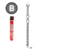 PACK 20° 3,1 X 90 TORSADÉES - 2200 POINTES + 2 GAZ - ALSAFIX - P2031903