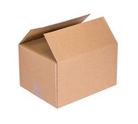 Pack 20 Carton Boxes for Shipment Storage Package, Moving Boxes Single Channel Reinforced, Storage Box,Box Measure 40x30x30cm, Multipurpose Cartons