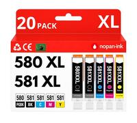 Pack 20 Cartouche CLI-581XXL CLI 581 XXL compatible pour Canon Multicolore Haute capacité avec puce