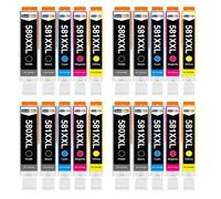 Pack 20 Cartouche CLI-581XXL CLI 581 XXL compatible pour Canon Multicolore Haute capacité avec puce