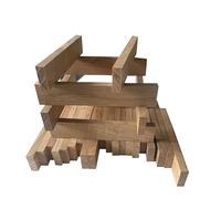 Pack 200 planchettes nature bois type kapla, jouet en bois, jeu de construction