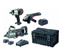 Pack 20V meuleuse 125mm-clé à chocs 3/4' 2710Nm-clé à chocs 1' 3500Nm-3 batteries 5Ah Li-ion - INGERSOLL RAND - 55599