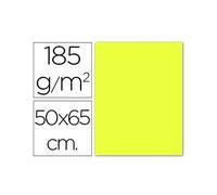 Pack 25 Feuilles Carton Iris 50x65 185g Canson Jaune Citron C200040220