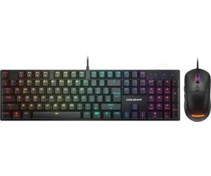 Pack 2en1 (Clavier/Souris) Cougar Combat RGB (Noir)