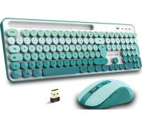 Pack 2en1 (Clavier/Souris) sans fil Advance Pep'S (Blanc/Vert)