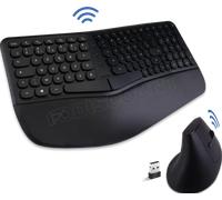 Pack 2en1 (Clavier/Souris) sans fil Advance SmartErgo (Noir)