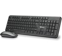 Pack 2en1 (Clavier/Souris) sans fil NGS Serenity Silencieux (Noir)