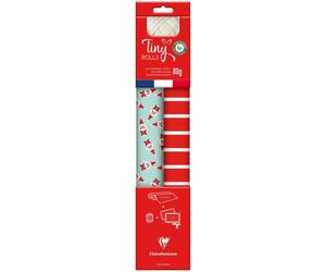 Pack 2TR+bolduc,5x0,35m,pap.aff,rge/bleu - Rouge