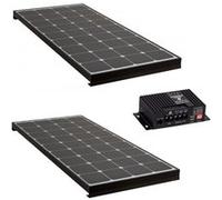 PACK 2x ANTARION BLACK BOOSTER 170W Panneau solaire Camping Car + Kit de pose Régulateur de charge G