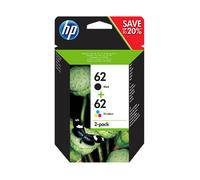 PACK 2x CARTOUCHEs HP 62 NOIRE + COULEUR / noir n9j71ae pour officejet 5740