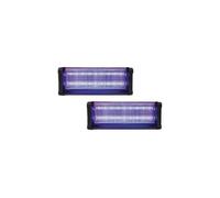 Pack 2x destructeurs d'insectes electrique noir 40w anti-moustique 150m2