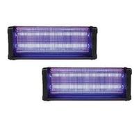 Pack 2x destructeurs d'insectes electrique noir 40w anti-moustique 150m2