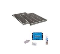 Pack 2x Panneaux solaire 120W + Kit de pose avec régulateur de charge Victron MPPT 440W 30A