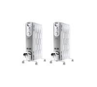 Pack SUPRA 2x Radiateurs à Bain d'Huile 2000W Thermostat Mécanique