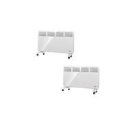 SUPRA Pack 2x Radiateurs mobiles à convection 2000W Écran numérique Programmateur