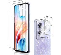 Pack 2x Verre Trempé Écran + 2x Film Protection Caméra Pour Oppo A79 5g ¿ Dureté 9h Anti-Rayures, Hd 99% Transparence, Oléophobe Et Pose Sans Bulles