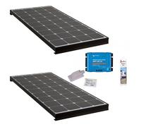 pack 2x black booster 170w seul panneau solaire camping car kit de pose solaire