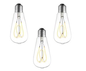 Pack 3 ampoules e27 led décoratives spirale flower