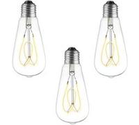 Pack 3 ampoules LED spirale Flower décoratives E27 G