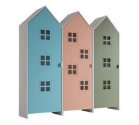 Combinaison D'armoires 3 Parties Casami Bruges bleu rose vert Bleu