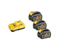 Pack 3 batteries 18-54V Flexvolt 6-2 Ah + Chargeur DCB118 DEWALT