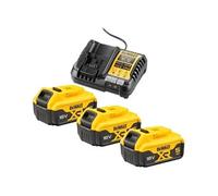 Pack 3 batteries 18V XR 5Ah + chargeur - - DCB1104P3-QW