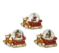 Pack 3 Boules à neige polyrésine Kaemingk Modèle aléatoire