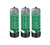 Pack 3 Bouteilles de gaz Argon + CO2 110 Bar 2.2 Litres Jetable Soudage MIG KEMPER