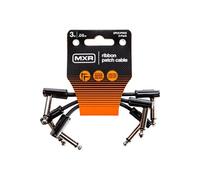 Jim Dunlop Câble patch ruban MXR 3 pouces (7,6 cm) angle droit 1/4 pouce – Lot de 3
