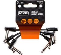 Jim Dunlop Câble patch ruban MXR 3 pouces (7,6 cm) angle droit 1/4 pouce – Lot de 3