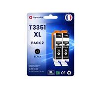 Pack 3 Cartouche T3351 T3331 33XL C13T33514012 C13T33314012 compatible pour Epson 530 540 630 635 640 645 7100 830 900 Noir