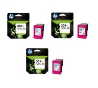Pack 3 cartouches d'encre HP 301XL original ( 3 x CH564EE) 3 couleurs Cyan, Magenta, Jaune