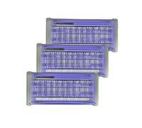 pack 3 destructeur d'insectes electriques 30w antimoustique 230v 30m2 grille hau