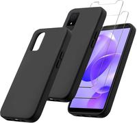 Pack 3-En-1 : Coque Tpu Silicone Noire + 2 Verres Trempés 0,33 Mm Pour Tcl 502 (6,0 Pouces) - Protection Antichoc Et Écran