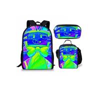 Pack 3-en-1 Dandy's World : Sac à Dos + Trousse + Sac Repas (Modèle SD6859) - Multicolore