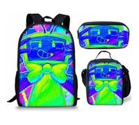 Pack 3-en-1 Dandy's World : Sac à Dos + Trousse + Sac Repas (Modèle SD6859) - Multicolore Multicolore G